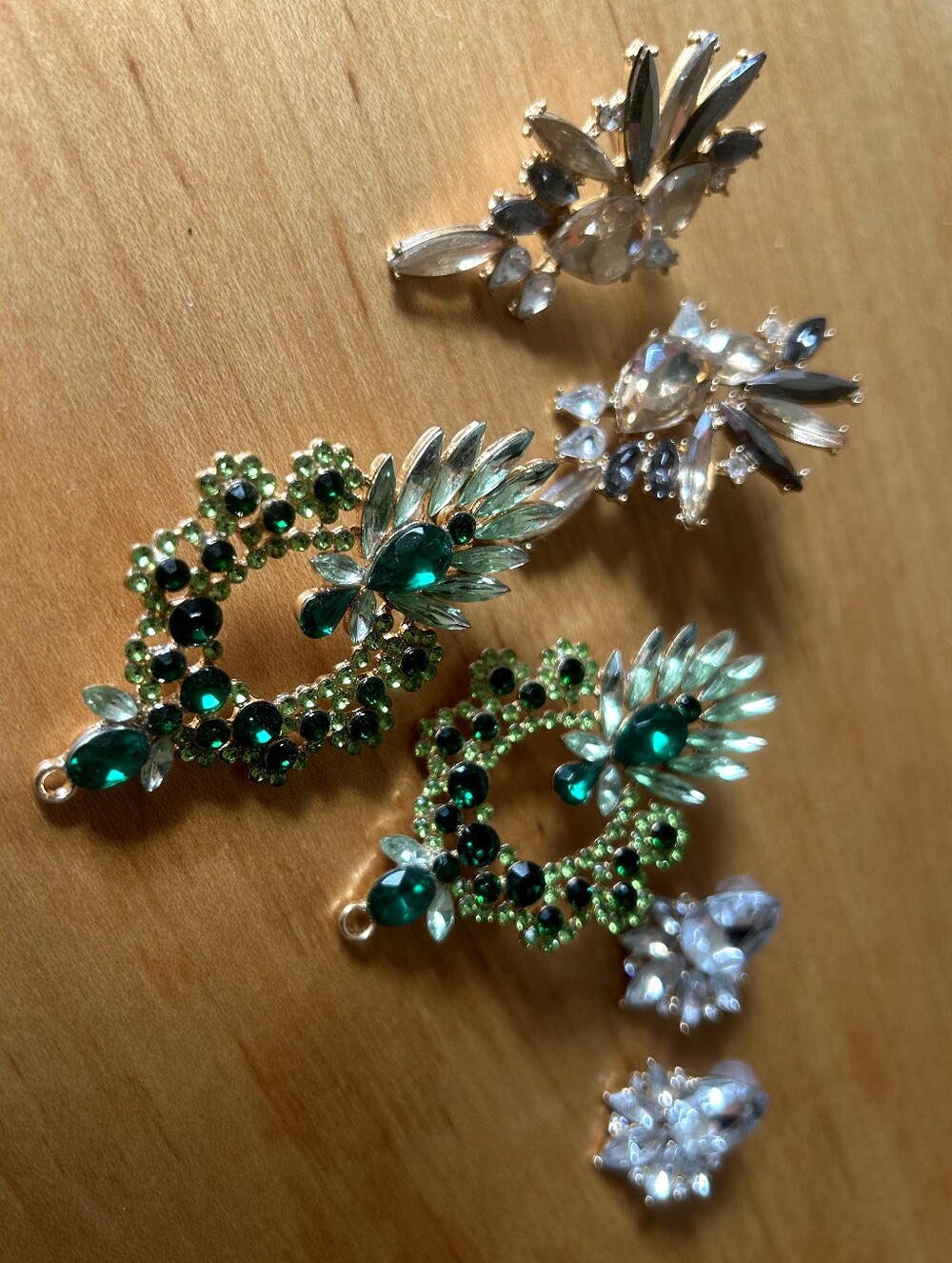 Bundle 3 Pair Crystal Statement Earrings
